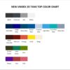 tank top color chart - Limp Bizkit Fans